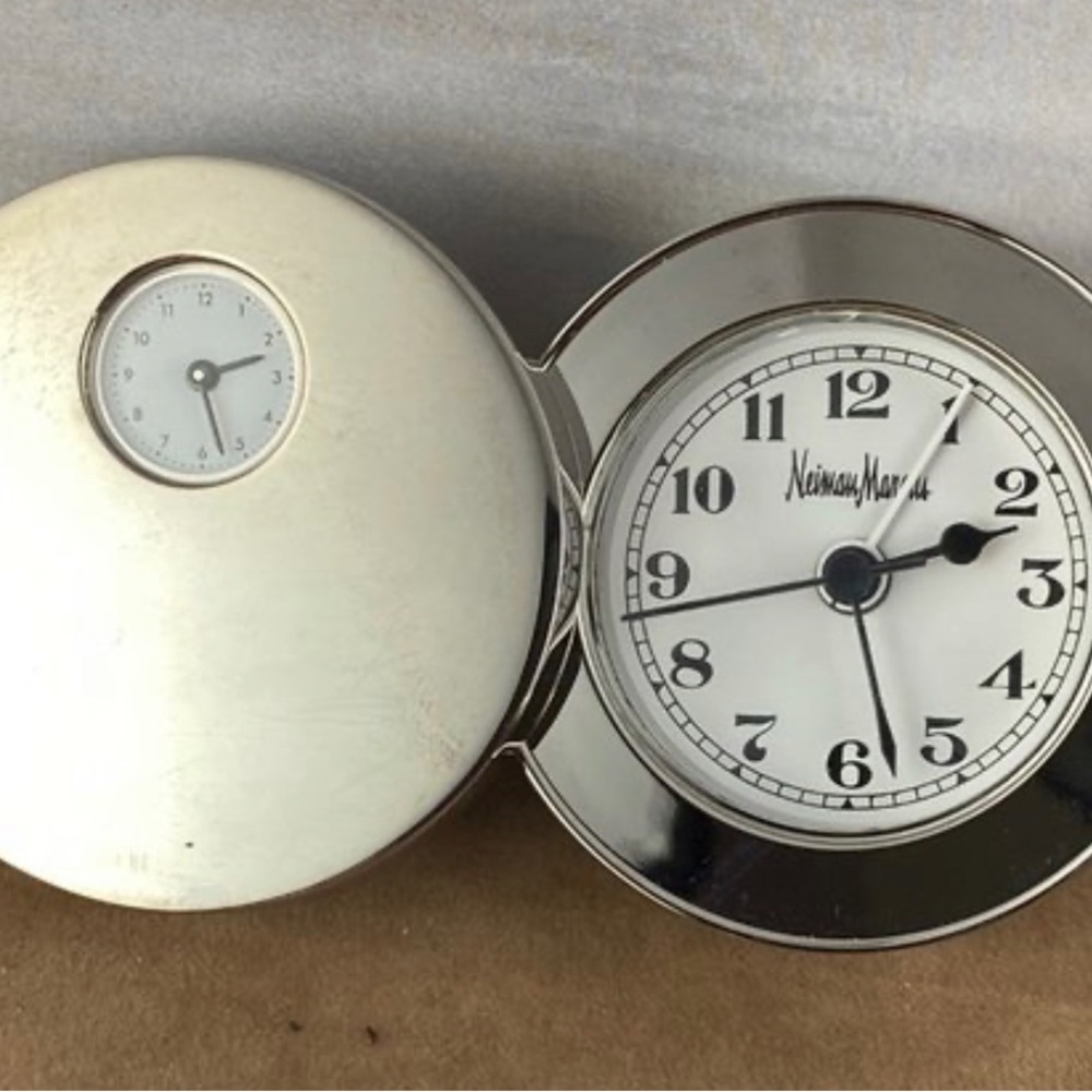 Neiman Marcus Dual Time Desk Clock
Travel Alarm